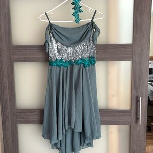 Weissman dance costume 12752 fate and destiny Weissman Showtime XL